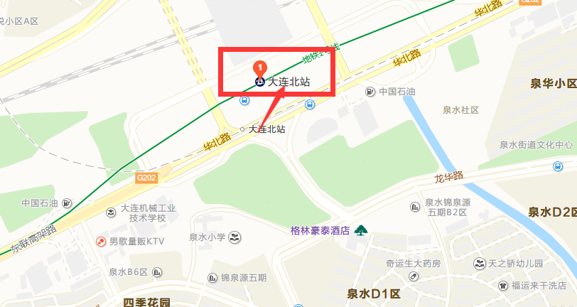 大连高铁站在哪里？