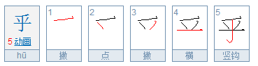 乎的偏旁是什么