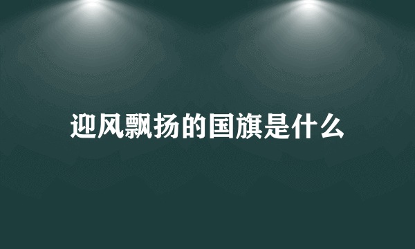 迎风飘扬的国旗是什么