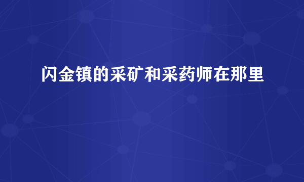 闪金镇的采矿和采药师在那里