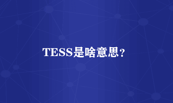 TESS是啥意思？