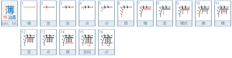 “笔记薄”的“薄”读音是什么？