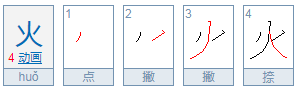 火、炎、焱、燚 怎么念﹖