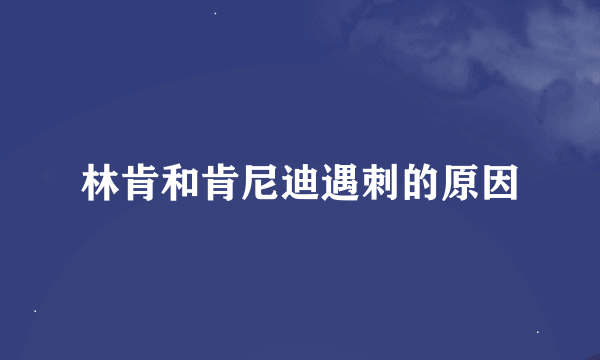 林肯和肯尼迪遇刺的原因