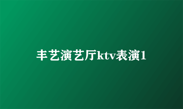 丰艺演艺厅ktv表演1