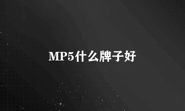 MP5什么牌子好