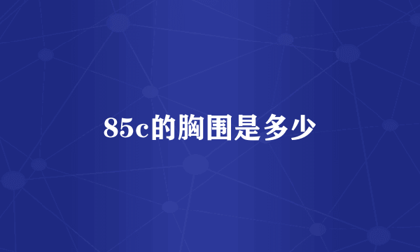 85c的胸围是多少