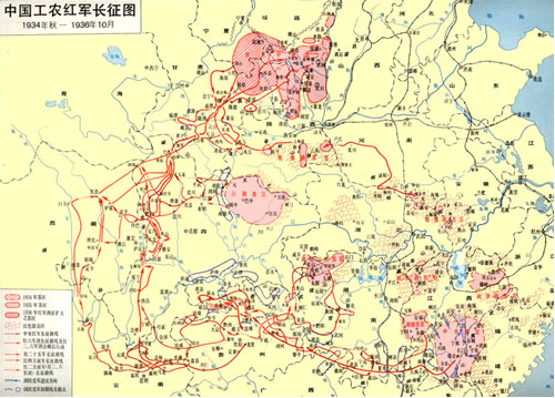 关于红军长征路线的顺口溜