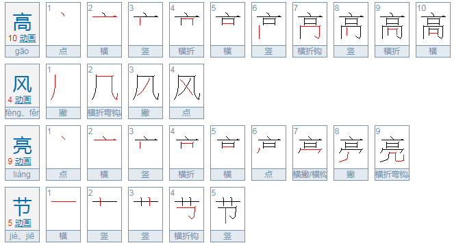 高风亮节是什么意思?