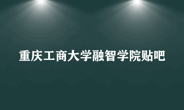 重庆工商大学融智学院贴吧