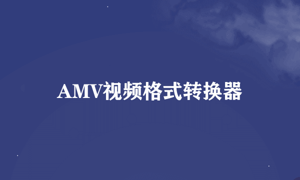 AMV视频格式转换器