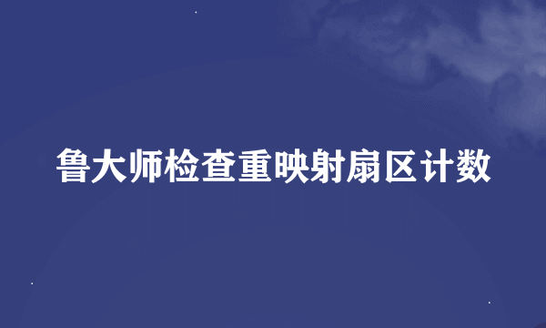 鲁大师检查重映射扇区计数